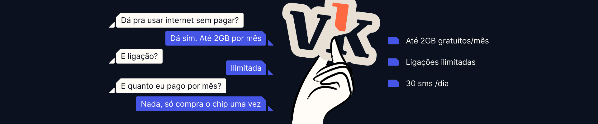 O primeiro plano com internet móvel de graça do mundo!